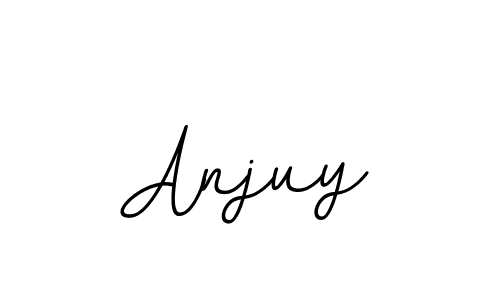 You should practise on your own different ways (BallpointsItalic-DORy9) to write your name (Anjuy) in signature. don't let someone else do it for you. Anjuy signature style 11 images and pictures png