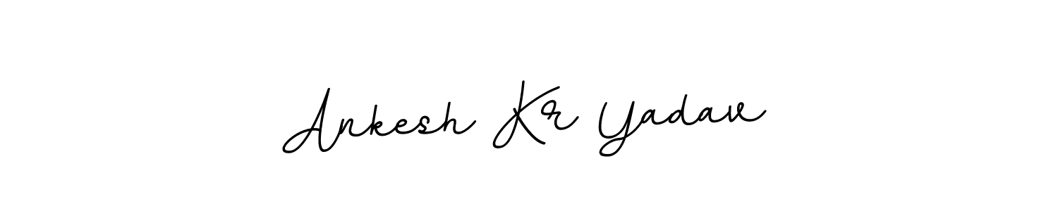 Use a signature maker to create a handwritten signature online. With this signature software, you can design (BallpointsItalic-DORy9) your own signature for name Ankesh Kr Yadav. Ankesh Kr Yadav signature style 11 images and pictures png