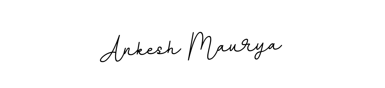 Use a signature maker to create a handwritten signature online. With this signature software, you can design (BallpointsItalic-DORy9) your own signature for name Ankesh Maurya. Ankesh Maurya signature style 11 images and pictures png