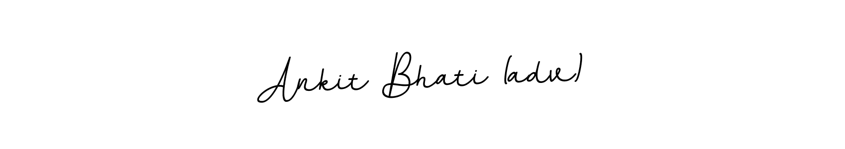 Use a signature maker to create a handwritten signature online. With this signature software, you can design (BallpointsItalic-DORy9) your own signature for name Ankit Bhati (adv). Ankit Bhati (adv) signature style 11 images and pictures png