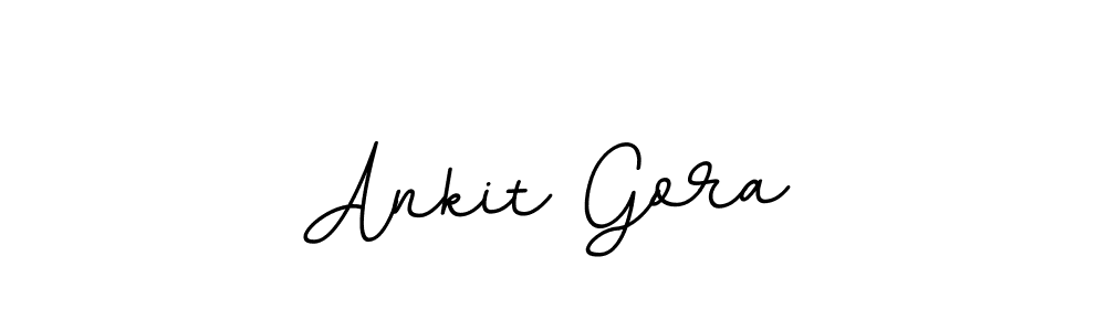 Use a signature maker to create a handwritten signature online. With this signature software, you can design (BallpointsItalic-DORy9) your own signature for name Ankit Gora. Ankit Gora signature style 11 images and pictures png