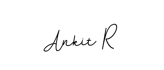 Use a signature maker to create a handwritten signature online. With this signature software, you can design (BallpointsItalic-DORy9) your own signature for name Ankit R. Ankit R signature style 11 images and pictures png