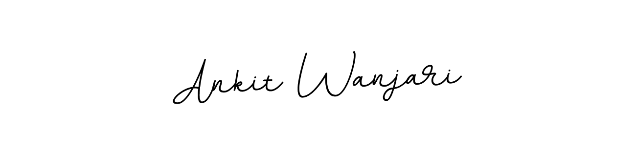Use a signature maker to create a handwritten signature online. With this signature software, you can design (BallpointsItalic-DORy9) your own signature for name Ankit Wanjari. Ankit Wanjari signature style 11 images and pictures png