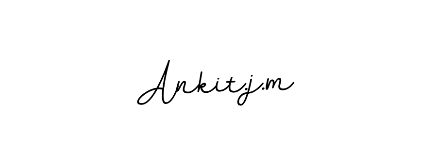 Ankit.j.m stylish signature style. Best Handwritten Sign (BallpointsItalic-DORy9) for my name. Handwritten Signature Collection Ideas for my name Ankit.j.m. Ankit.j.m signature style 11 images and pictures png