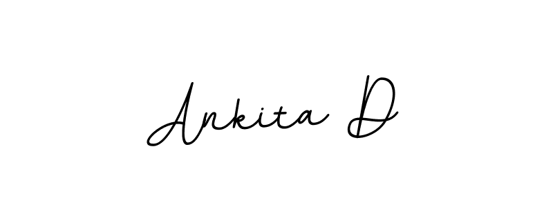 How to make Ankita D name signature. Use BallpointsItalic-DORy9 style for creating short signs online. This is the latest handwritten sign. Ankita D signature style 11 images and pictures png