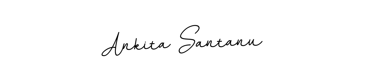 Create a beautiful signature design for name Ankita Santanu. With this signature (BallpointsItalic-DORy9) fonts, you can make a handwritten signature for free. Ankita Santanu signature style 11 images and pictures png