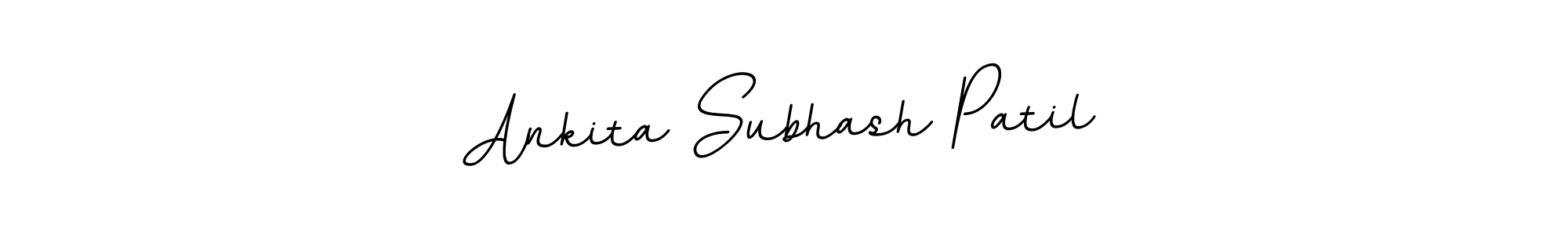 Create a beautiful signature design for name Ankita Subhash Patil. With this signature (BallpointsItalic-DORy9) fonts, you can make a handwritten signature for free. Ankita Subhash Patil signature style 11 images and pictures png