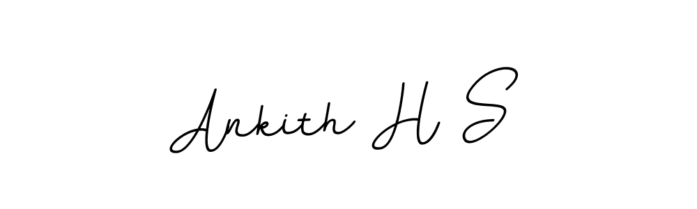 This is the best signature style for the Ankith H S name. Also you like these signature font (BallpointsItalic-DORy9). Mix name signature. Ankith H S signature style 11 images and pictures png