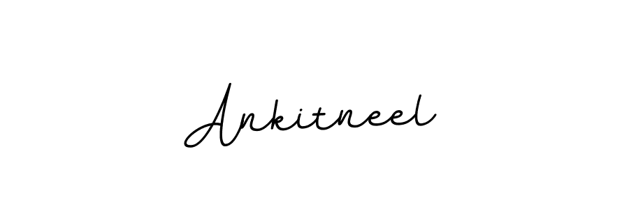 How to make Ankitneel name signature. Use BallpointsItalic-DORy9 style for creating short signs online. This is the latest handwritten sign. Ankitneel signature style 11 images and pictures png