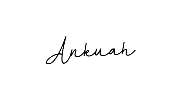 Use a signature maker to create a handwritten signature online. With this signature software, you can design (BallpointsItalic-DORy9) your own signature for name Ankuah. Ankuah signature style 11 images and pictures png