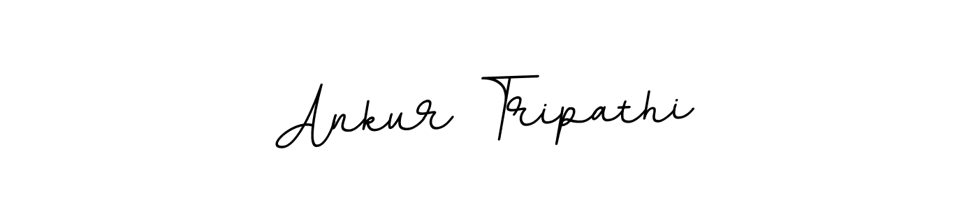 How to make Ankur Tripathi name signature. Use BallpointsItalic-DORy9 style for creating short signs online. This is the latest handwritten sign. Ankur Tripathi signature style 11 images and pictures png
