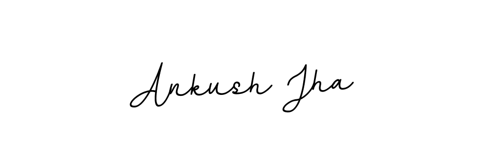 Create a beautiful signature design for name Ankush Jha. With this signature (BallpointsItalic-DORy9) fonts, you can make a handwritten signature for free. Ankush Jha signature style 11 images and pictures png