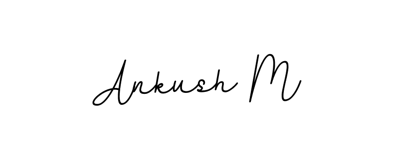 How to Draw Ankush M signature style? BallpointsItalic-DORy9 is a latest design signature styles for name Ankush M. Ankush M signature style 11 images and pictures png