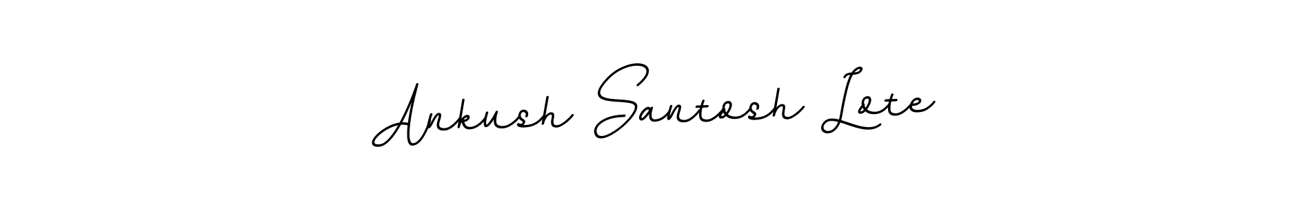 Design your own signature with our free online signature maker. With this signature software, you can create a handwritten (BallpointsItalic-DORy9) signature for name Ankush Santosh Lote. Ankush Santosh Lote signature style 11 images and pictures png