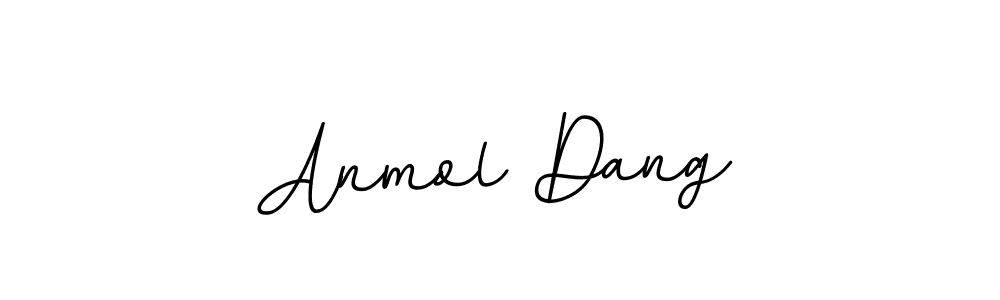 How to make Anmol Dang name signature. Use BallpointsItalic-DORy9 style for creating short signs online. This is the latest handwritten sign. Anmol Dang signature style 11 images and pictures png