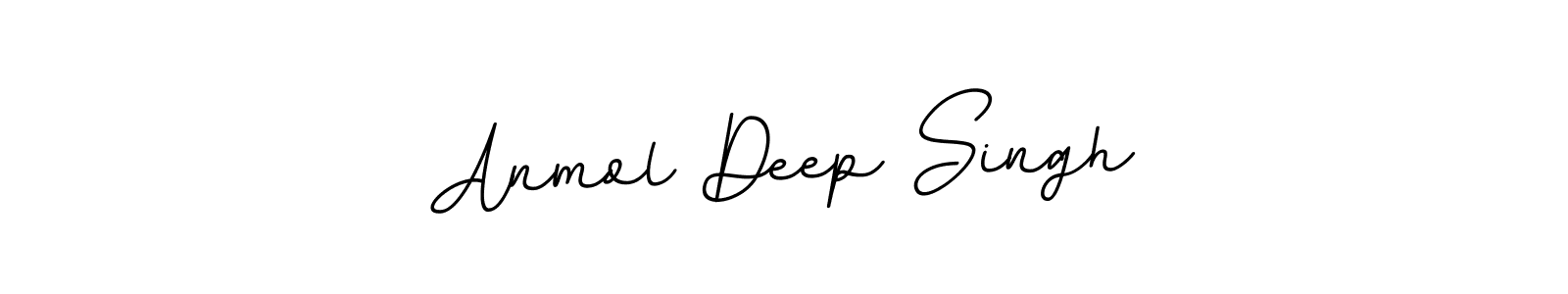 How to make Anmol Deep Singh name signature. Use BallpointsItalic-DORy9 style for creating short signs online. This is the latest handwritten sign. Anmol Deep Singh signature style 11 images and pictures png