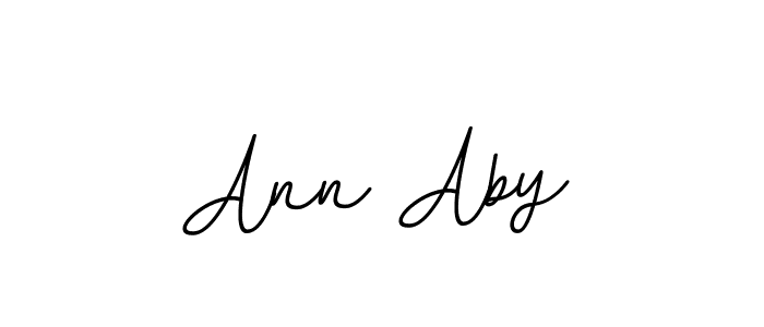 You should practise on your own different ways (BallpointsItalic-DORy9) to write your name (Ann Aby) in signature. don't let someone else do it for you. Ann Aby signature style 11 images and pictures png