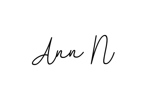 Create a beautiful signature design for name Ann N. With this signature (BallpointsItalic-DORy9) fonts, you can make a handwritten signature for free. Ann N signature style 11 images and pictures png