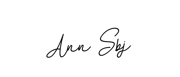 Create a beautiful signature design for name Ann Sbj. With this signature (BallpointsItalic-DORy9) fonts, you can make a handwritten signature for free. Ann Sbj signature style 11 images and pictures png