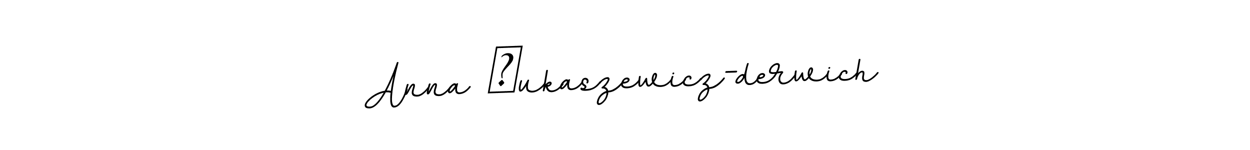 Use a signature maker to create a handwritten signature online. With this signature software, you can design (BallpointsItalic-DORy9) your own signature for name Anna Łukaszewicz-derwich. Anna Łukaszewicz-derwich signature style 11 images and pictures png