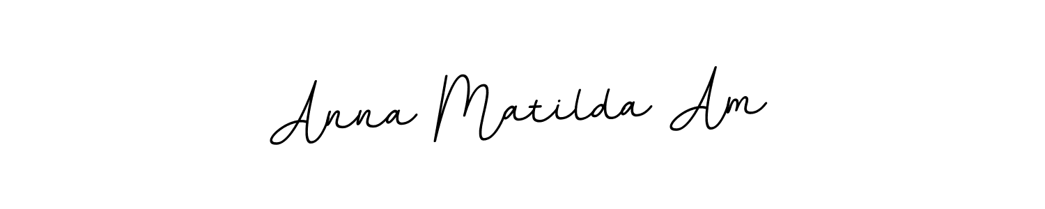 How to make Anna Matilda Am name signature. Use BallpointsItalic-DORy9 style for creating short signs online. This is the latest handwritten sign. Anna Matilda Am signature style 11 images and pictures png