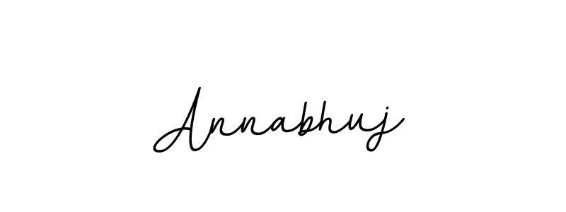 Create a beautiful signature design for name Annabhuj. With this signature (BallpointsItalic-DORy9) fonts, you can make a handwritten signature for free. Annabhuj signature style 11 images and pictures png