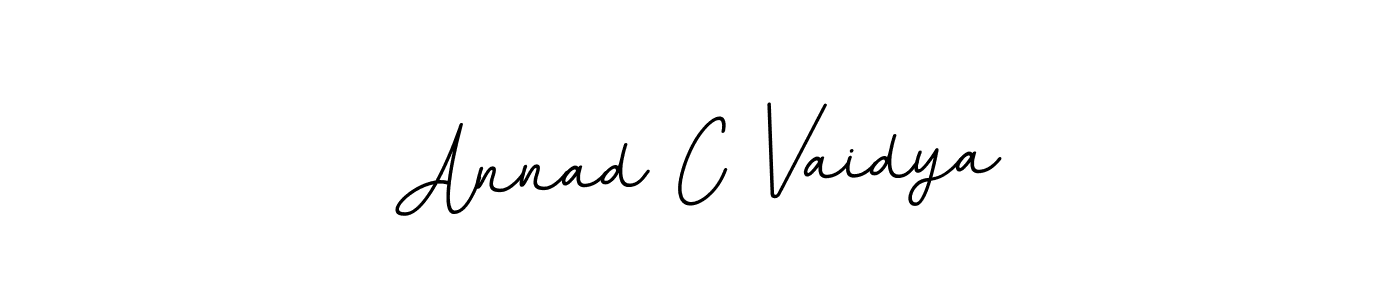 Design your own signature with our free online signature maker. With this signature software, you can create a handwritten (BallpointsItalic-DORy9) signature for name Annad C Vaidya. Annad C Vaidya signature style 11 images and pictures png