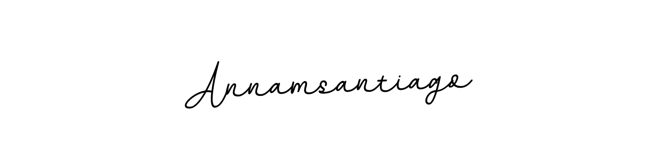 Make a beautiful signature design for name Annamsantiago. With this signature (BallpointsItalic-DORy9) style, you can create a handwritten signature for free. Annamsantiago signature style 11 images and pictures png