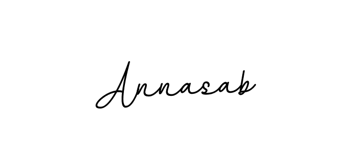 How to make Annasab name signature. Use BallpointsItalic-DORy9 style for creating short signs online. This is the latest handwritten sign. Annasab signature style 11 images and pictures png