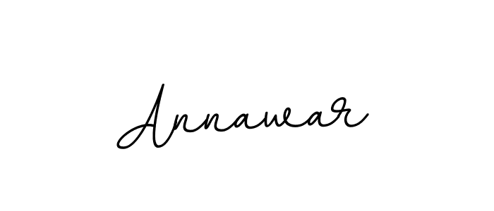 How to make Annawar name signature. Use BallpointsItalic-DORy9 style for creating short signs online. This is the latest handwritten sign. Annawar signature style 11 images and pictures png