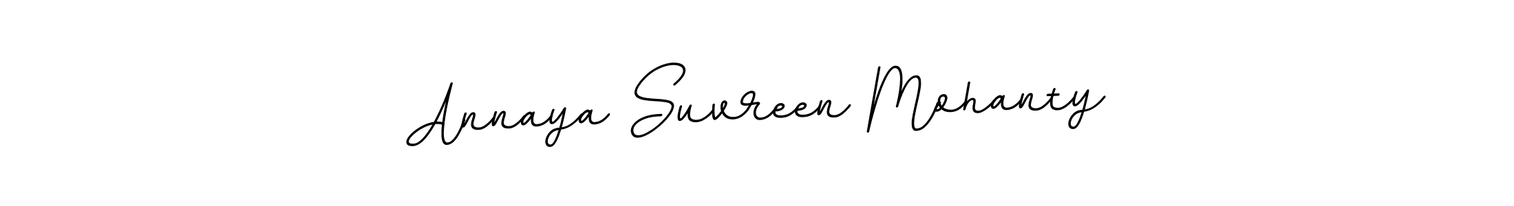 The best way (BallpointsItalic-DORy9) to make a short signature is to pick only two or three words in your name. The name Annaya Suvreen Mohanty include a total of six letters. For converting this name. Annaya Suvreen Mohanty signature style 11 images and pictures png