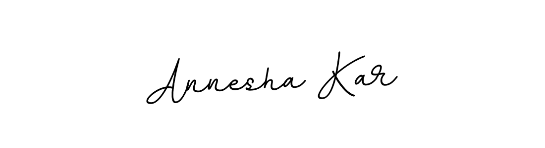 How to make Annesha Kar name signature. Use BallpointsItalic-DORy9 style for creating short signs online. This is the latest handwritten sign. Annesha Kar signature style 11 images and pictures png
