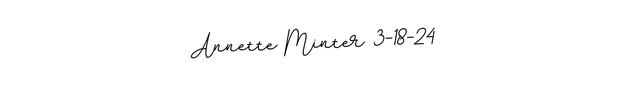 if you are searching for the best signature style for your name Annette Minter 3-18-24. so please give up your signature search. here we have designed multiple signature styles  using BallpointsItalic-DORy9. Annette Minter 3-18-24 signature style 11 images and pictures png