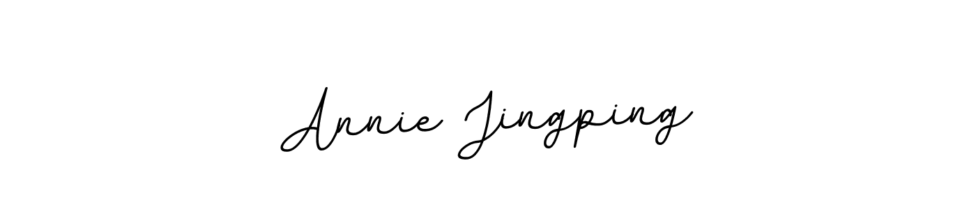 Use a signature maker to create a handwritten signature online. With this signature software, you can design (BallpointsItalic-DORy9) your own signature for name Annie Jingping. Annie Jingping signature style 11 images and pictures png