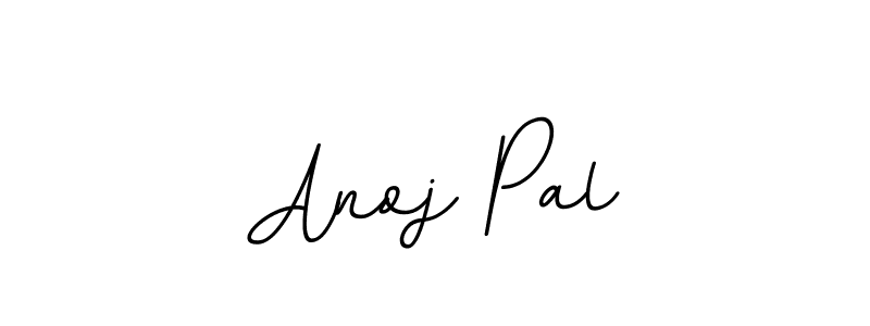 How to make Anoj Pal name signature. Use BallpointsItalic-DORy9 style for creating short signs online. This is the latest handwritten sign. Anoj Pal signature style 11 images and pictures png
