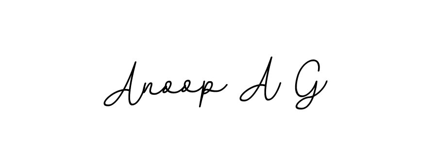 It looks lik you need a new signature style for name Anoop A G. Design unique handwritten (BallpointsItalic-DORy9) signature with our free signature maker in just a few clicks. Anoop A G signature style 11 images and pictures png