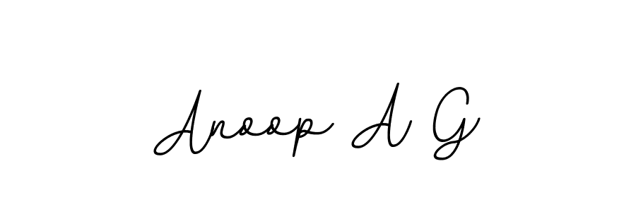 It looks lik you need a new signature style for name Anoop A G. Design unique handwritten (BallpointsItalic-DORy9) signature with our free signature maker in just a few clicks. Anoop A G signature style 11 images and pictures png