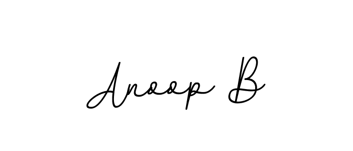 Use a signature maker to create a handwritten signature online. With this signature software, you can design (BallpointsItalic-DORy9) your own signature for name Anoop B. Anoop B signature style 11 images and pictures png