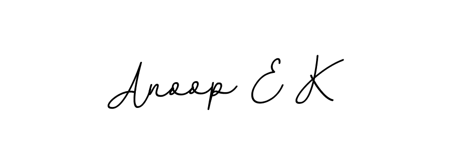 Make a beautiful signature design for name Anoop E K. With this signature (BallpointsItalic-DORy9) style, you can create a handwritten signature for free. Anoop E K signature style 11 images and pictures png