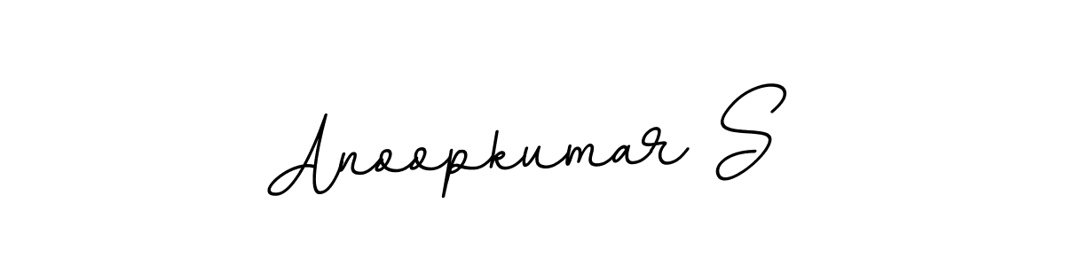 Make a beautiful signature design for name Anoopkumar S. With this signature (BallpointsItalic-DORy9) style, you can create a handwritten signature for free. Anoopkumar S signature style 11 images and pictures png