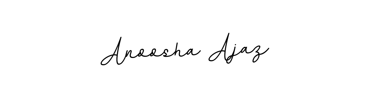 Also You can easily find your signature by using the search form. We will create Anoosha Ajaz name handwritten signature images for you free of cost using BallpointsItalic-DORy9 sign style. Anoosha Ajaz signature style 11 images and pictures png