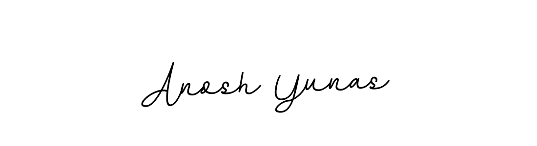 BallpointsItalic-DORy9 is a professional signature style that is perfect for those who want to add a touch of class to their signature. It is also a great choice for those who want to make their signature more unique. Get Anosh Yunas name to fancy signature for free. Anosh Yunas signature style 11 images and pictures png