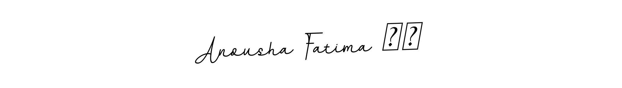How to Draw Anousha Fatima ❤️ signature style? BallpointsItalic-DORy9 is a latest design signature styles for name Anousha Fatima ❤️. Anousha Fatima ❤️ signature style 11 images and pictures png