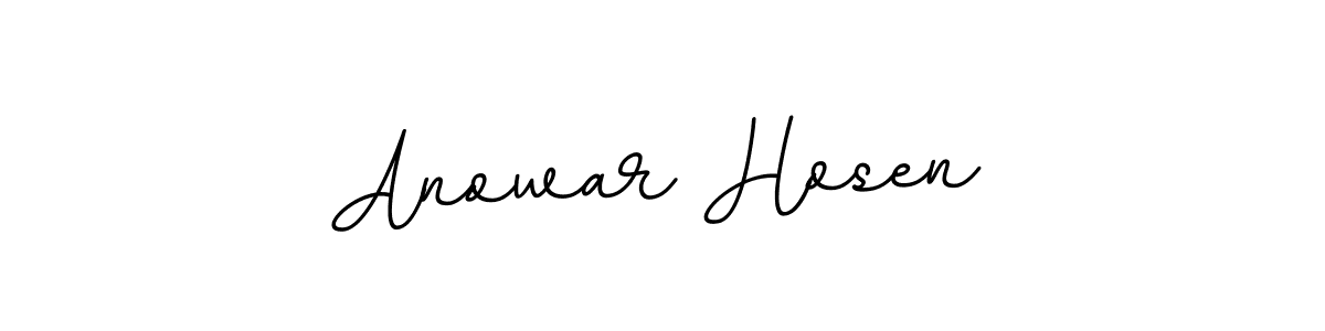 Use a signature maker to create a handwritten signature online. With this signature software, you can design (BallpointsItalic-DORy9) your own signature for name Anowar Hosen. Anowar Hosen signature style 11 images and pictures png