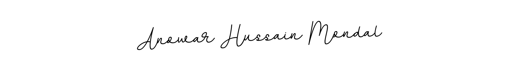 Make a beautiful signature design for name Anowar Hussain Mondal. With this signature (BallpointsItalic-DORy9) style, you can create a handwritten signature for free. Anowar Hussain Mondal signature style 11 images and pictures png