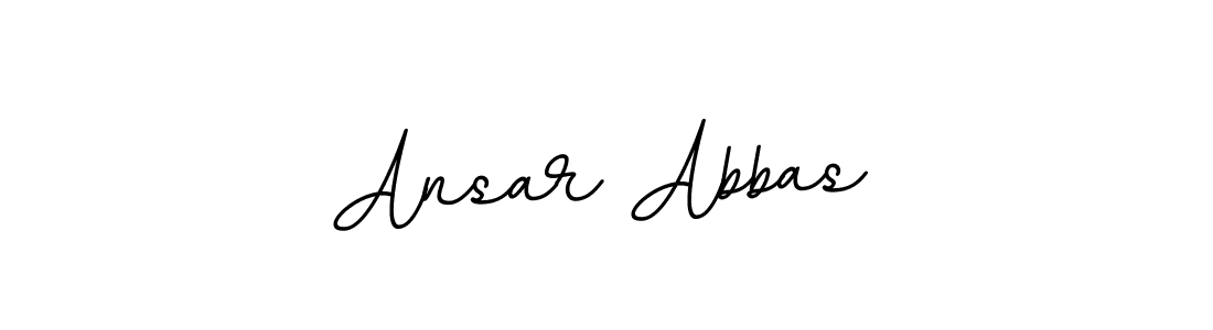 Design your own signature with our free online signature maker. With this signature software, you can create a handwritten (BallpointsItalic-DORy9) signature for name Ansar Abbas. Ansar Abbas signature style 11 images and pictures png