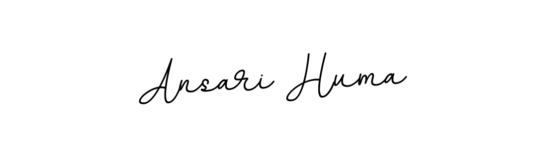 Use a signature maker to create a handwritten signature online. With this signature software, you can design (BallpointsItalic-DORy9) your own signature for name Ansari Huma. Ansari Huma signature style 11 images and pictures png