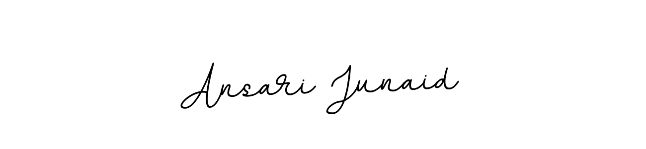 if you are searching for the best signature style for your name Ansari Junaid. so please give up your signature search. here we have designed multiple signature styles  using BallpointsItalic-DORy9. Ansari Junaid signature style 11 images and pictures png