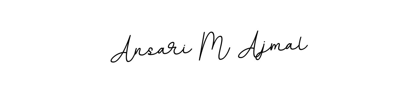 How to make Ansari M Ajmal signature? BallpointsItalic-DORy9 is a professional autograph style. Create handwritten signature for Ansari M Ajmal name. Ansari M Ajmal signature style 11 images and pictures png