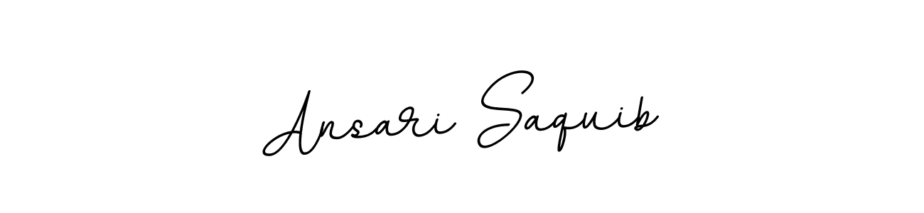 Create a beautiful signature design for name Ansari Saquib. With this signature (BallpointsItalic-DORy9) fonts, you can make a handwritten signature for free. Ansari Saquib signature style 11 images and pictures png